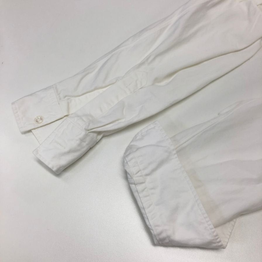 美品◆シンヤ 長袖シャツ 日本製 コットンメンズ サイズ3 ホワイト SHINYA 【AFB37】
