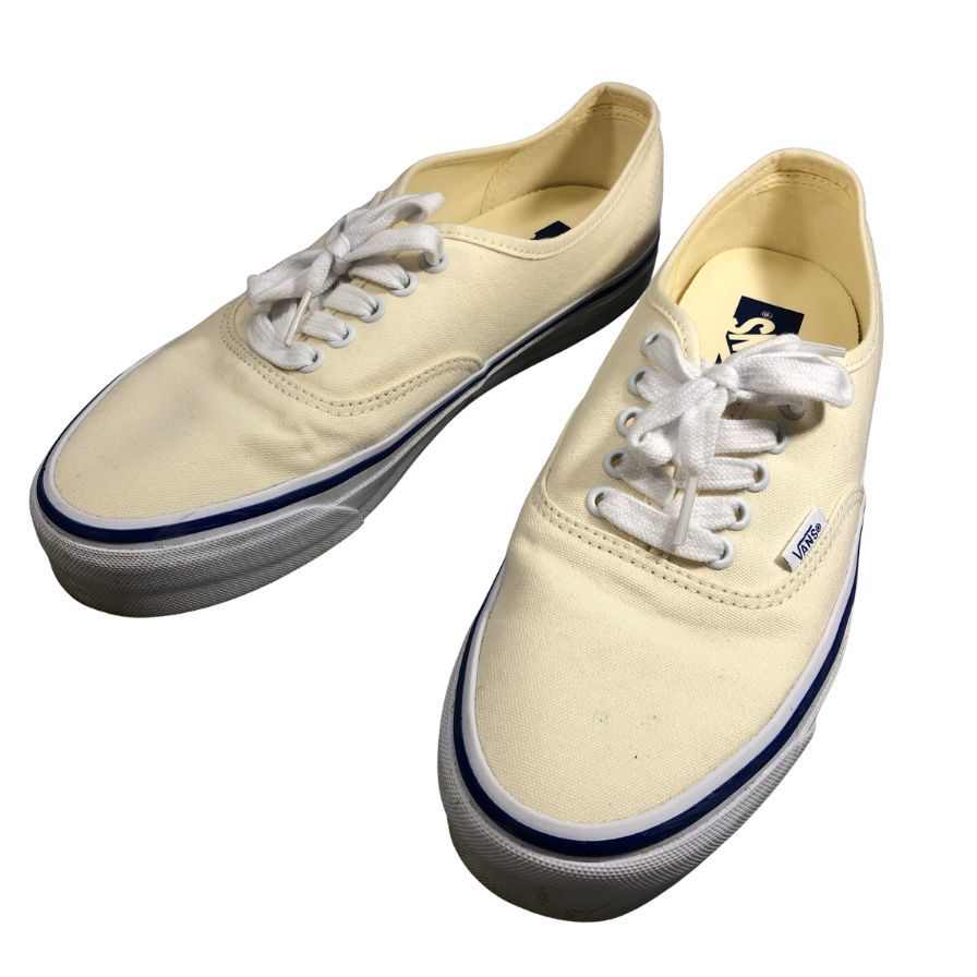 バンズ スニーカー エラ キャンバス メンズ ホワイト サイズ27.0cm VANS 約27.0cm【AFC32】