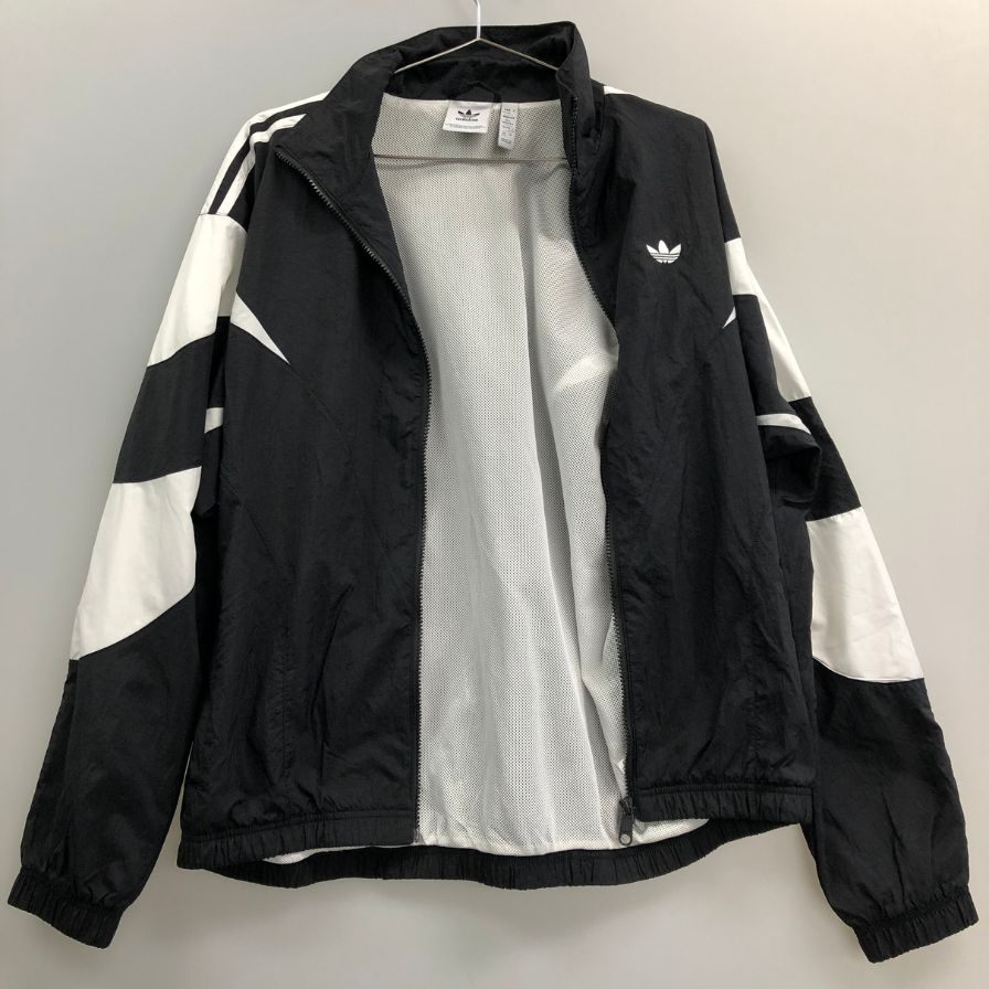 極美品◆アディダスオリジナルス ウーブン トラックジャケット ブラック×ホワイト サイズM-L adidas Originals Rekive 【AFB21】