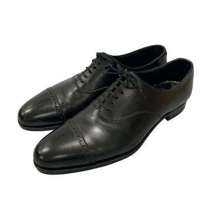 クロケット&ジョーンズ レザーシューズ メルコンベ カーフ ブラック メンズ サイズ7.5E CROCKETT&JONES MELCOMBE 約26.0cm【AFC6】