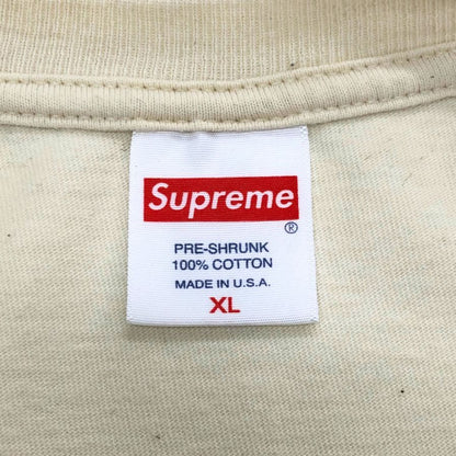 中古◆シュプリーム Tシャツ 22SS ハンドスタイル USA製 コットン メンズ サイズXL アイボリー Supreme 【AFB38】