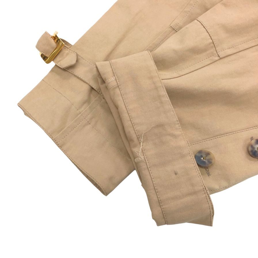 マルニ サスペンダー付きコットンカーゴパンツ ベージュ サイズ38 レディース 金バックル MARNI 【AFB40】