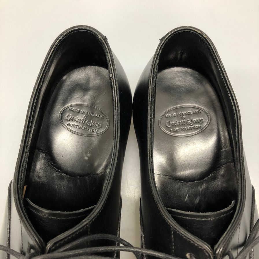 クロケット&ジョーンズ オードリー レザーシューズ 9447 ストレートチップ 337ラスト サイズ7D メンズ ブラック CROCKETT&JONES AUDLEY ビジネスシューズ 約25.5cm【LA】【中古】