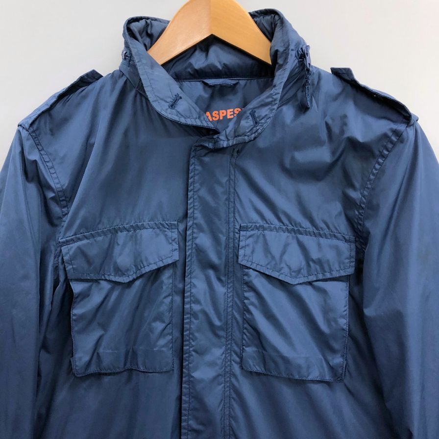 中古◆アスペジ ジャケット MINIFIELD VENT M65 ミリタリー ナイロン メンズ ブルー サイズ XS ASPESI 【AFB37】