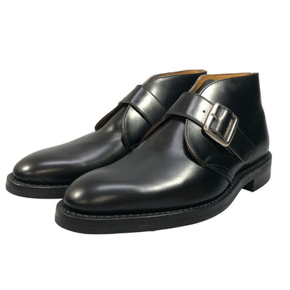 トリッカーズ M7403 シングルモンク メンズ サイズ 7 ハーフ ブラック Tricker’ｓ ビジネスシューズ 約25.5cm【LA】【中古】