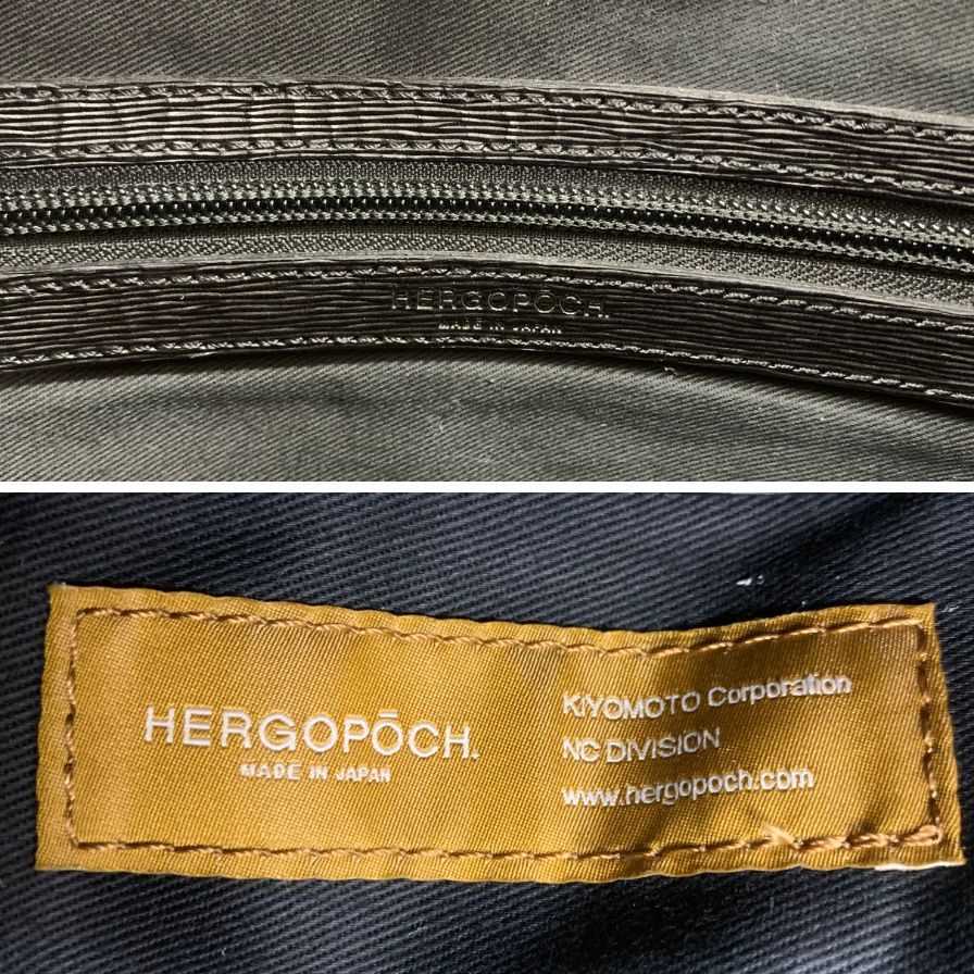 エルゴポック ビジネスバッグ レザー メンズ ブラック HERGOPOCH【AFE9】