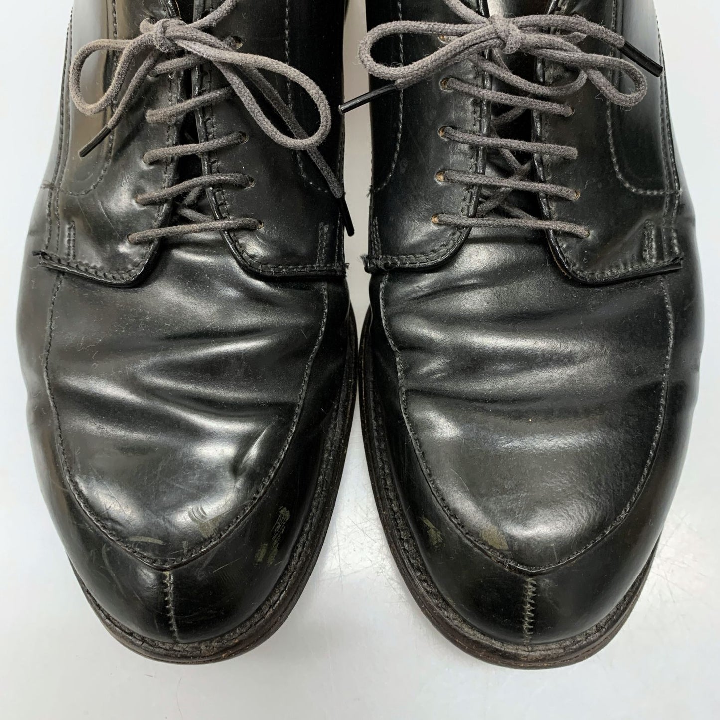 オールデン レザーシューズ 54331 Vチップ コードバン ブラック サイズUS9D Alden ビジネスシューズ 約27.0cm【LA】【中古】