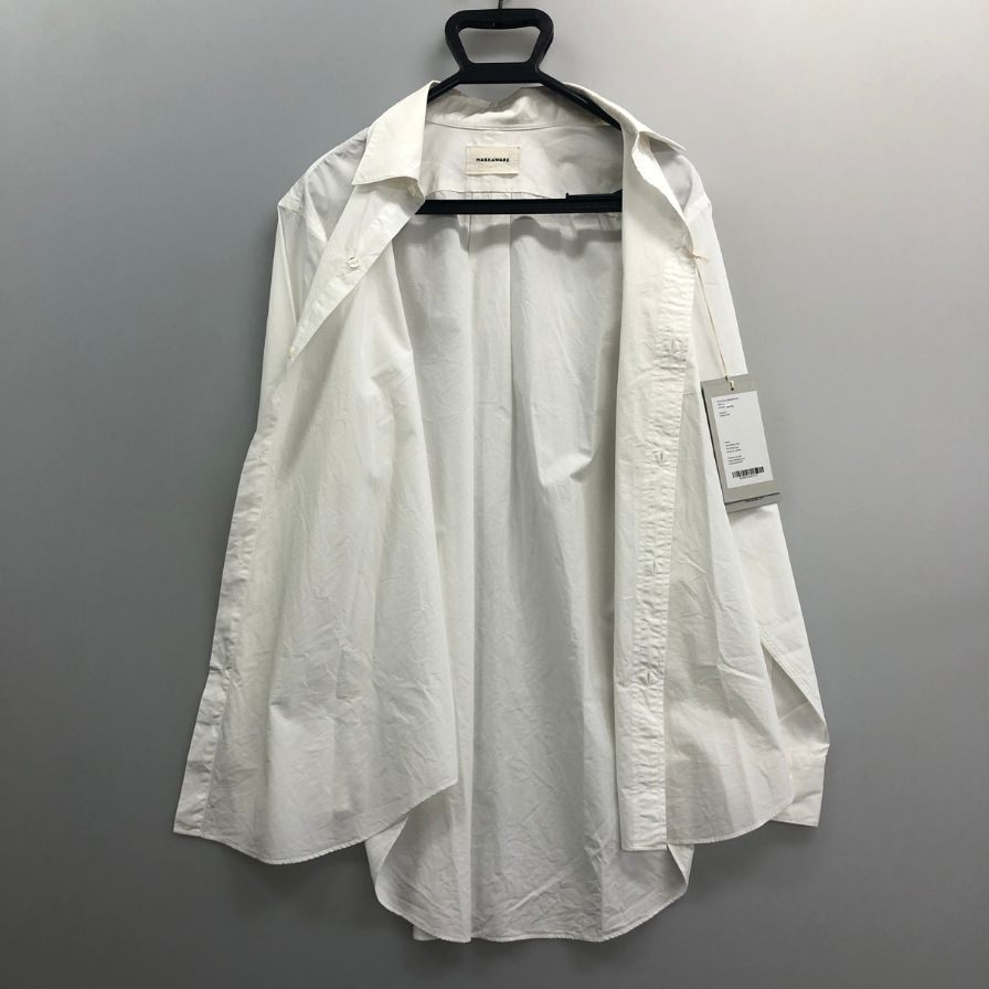 中古◆マーカウェア シャツ コットン A26B02SH01C ホワイト メンズ サイズ2 MARKAWEAR 【AFA18】