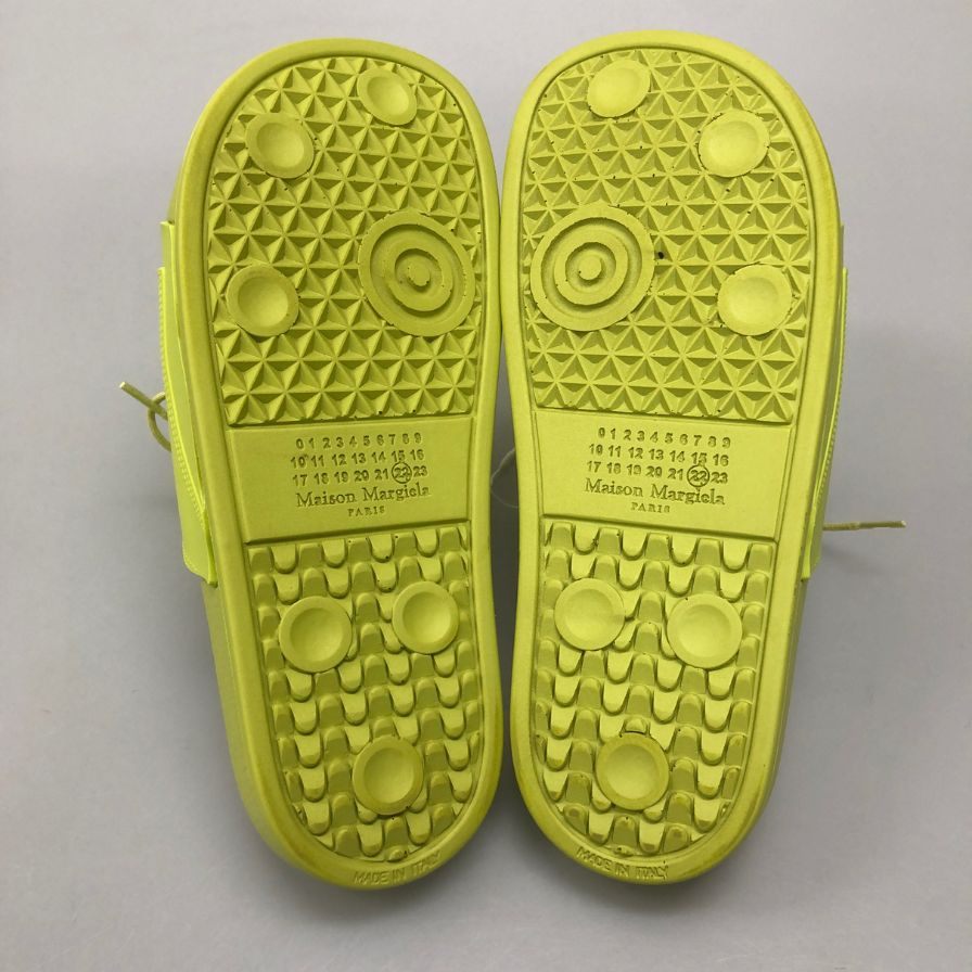 メゾン マルジェラ サンダル S58WX0100 ラバー グリーン系 サイズ37 レディース Maison Margiela 約24.0cm【AFD14】