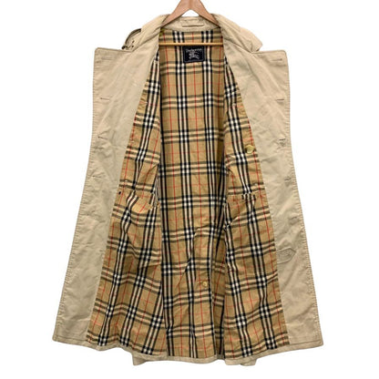 中古■バーバリー バルカラーコート 旧タグ 90S イングランド製 ベージュ メンズ サイズ48 Burberry 【AFA3】