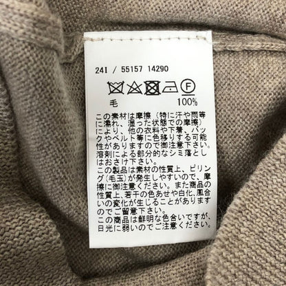 極美品◆グランサッソ カシミヤ混タートルネックニット グレージュ サイズ46 GRAN SASSO 【AFB8】