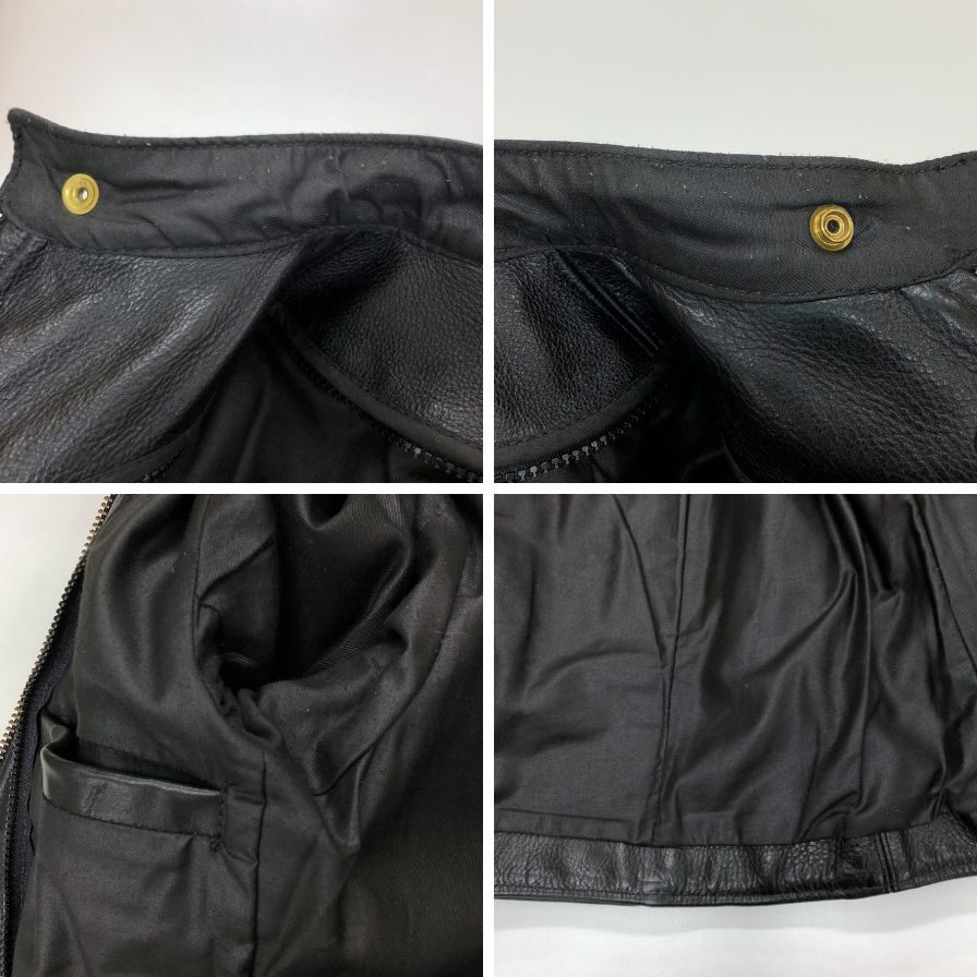 中古■バンソン レザージャケット シングル ライダース TYPE-B 牛革 カウレザー ブラック メンズ サイズ34 Vanson 【AFG1】