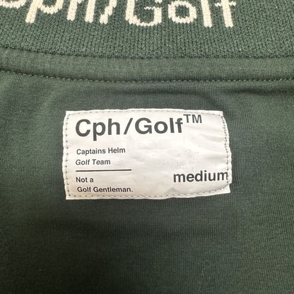 中古◆キャプテンズヘルムゴルフ モックネックTシャツ グリーン サイズM メンズ Cph/Golf 【AFB9】