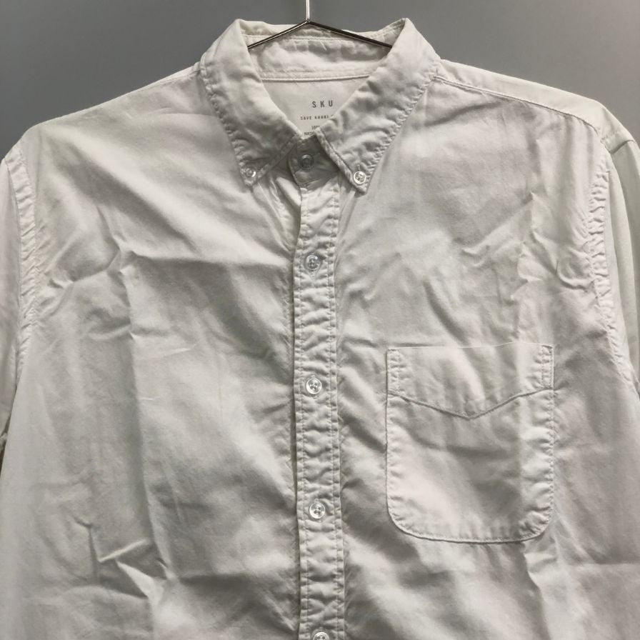 中古◆セーブカーキユナイテッド シャツ 長袖 アメリカ製 ホワイト サイズS SAVE KHAKI UNITED 【AFB39】