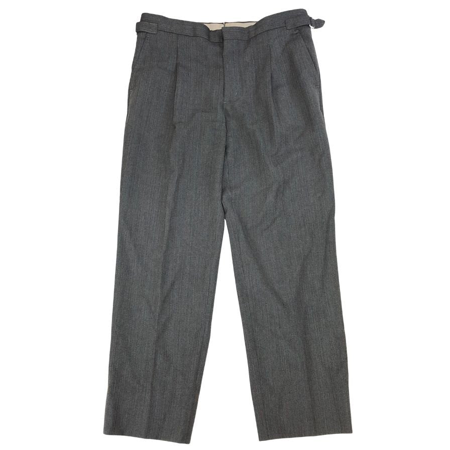 フェンダール パンツ スラックス ウール想定 サイドアジャスター ワンプリーツ メンズ サイズ41 1/2 グレー Fendart 【AFB33】