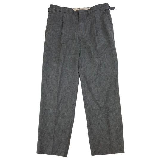 フェンダール パンツ スラックス ウール想定 サイドアジャスター ワンプリーツ メンズ サイズ41 1/2 グレー Fendart 【AFB33】