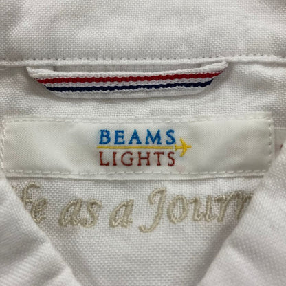 美品◆ビームス ライツ 半袖シャツ ホワイト サイズS レディース BEAMS LIGHTS 【AFB20】