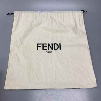フェンディ FFスクエアクッション 総柄 ベージュ カシミヤ レディース 7AC043 FENDI【AFI28】【中古】