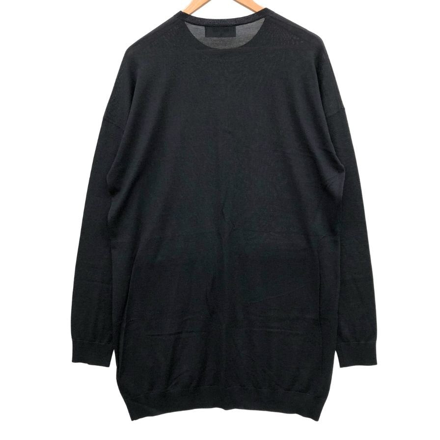 極美品◆ディースクエアード 長袖ロング丈トップス ワンピース ゴールドジップ レディース サイズM ブラック Dsquared2 【AFB31】