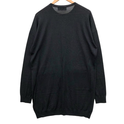 極美品◆ディースクエアード 長袖ロング丈トップス ワンピース ゴールドジップ レディース サイズM ブラック Dsquared2 【AFB31】