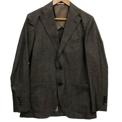 中古◆スーツセレクト ウールリネン テーラードジャケット SLJP1963 ブラウン サイズY5 メンズ SUIT SELECT 【AFB33】