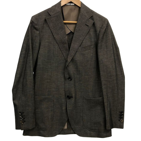 中古◆スーツセレクト ウールリネン テーラードジャケット SLJP1963 ブラウン サイズY5 メンズ SUIT SELECT 【AFB33】