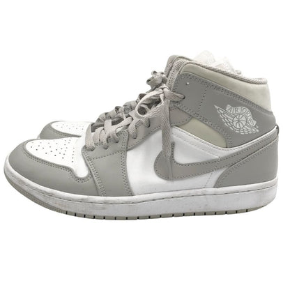 ナイキ ハイカット スニーカー エアジョーダン 1  AIR JORDAN 1 Mid Linen 554724-082 メンズ グレー サイズ 27.5cm NIKE 約27.5cm【AFC5】