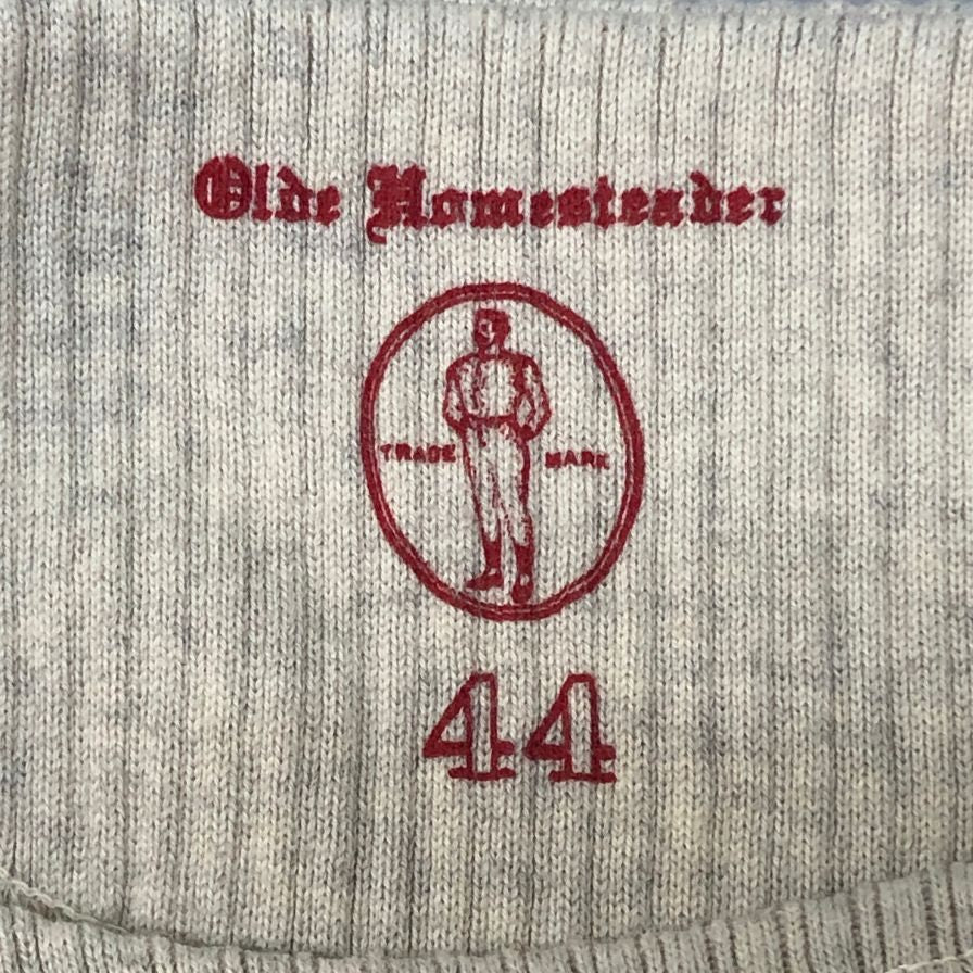 中古◆オールドホームステッダー クルーネック カットソー Ｔシャツ アイボリー メンズ サイズ44 olde homesteader 【AFB6】