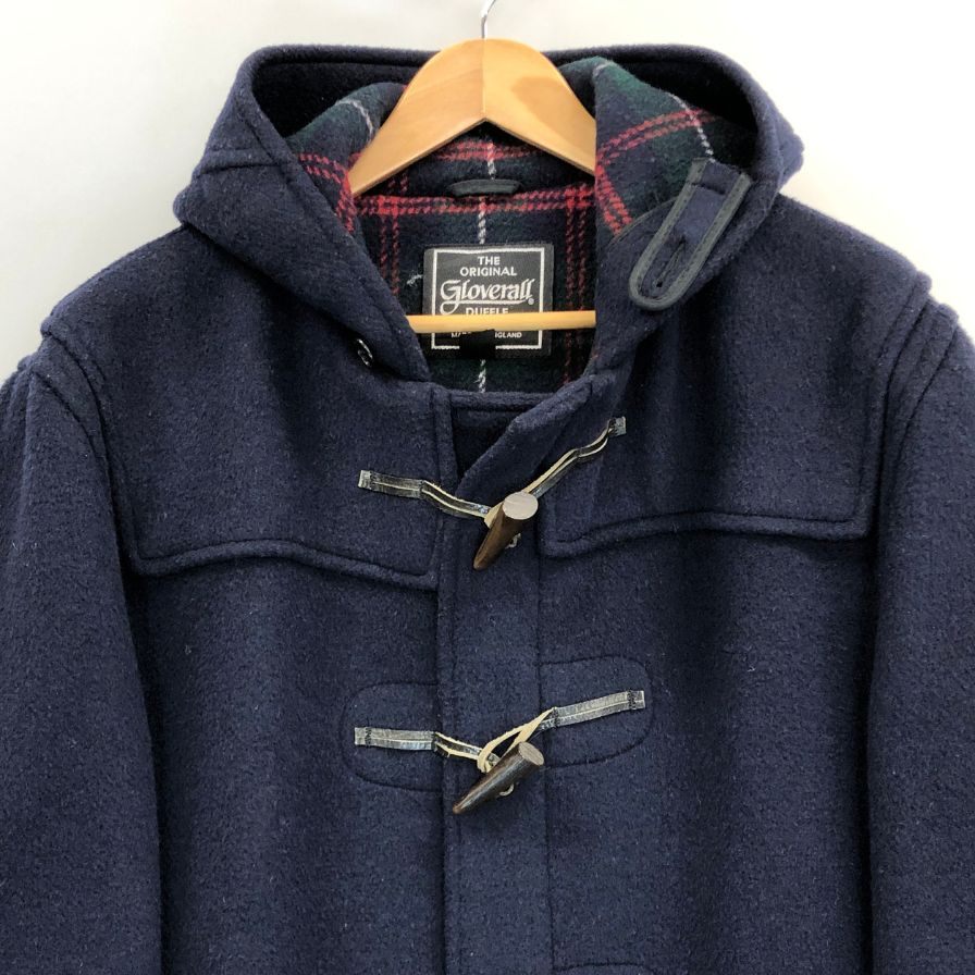 中古◆グローバーオール ダッフルコート 80S イングランド製 ネイビー ウール メンズ サイズUSA42 gloverall 【AFA11】