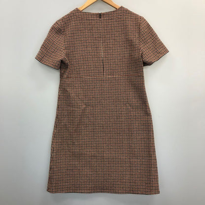 極美品◆モンクレール 24AW 半袖ワンピース ABITO DRESS 総柄 レディース サイズ38 J20932G00017 MONCLER 【AFB9】