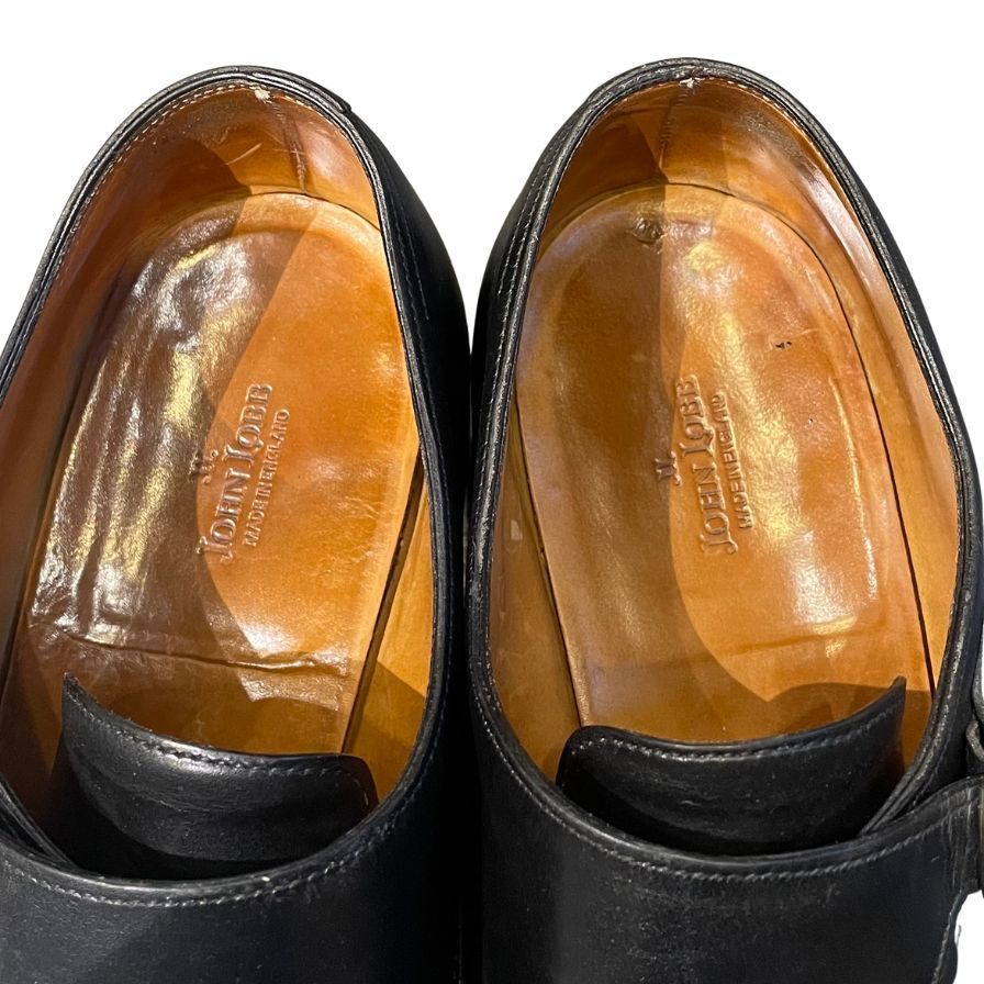 ジョンロブ レザーシューズ ダブルモンク ウィリアム カーフ ブラック メンズ サイズUK7.5E JOHN LOBB William ビジネスシューズ 約26.0cm【LA】【中古】