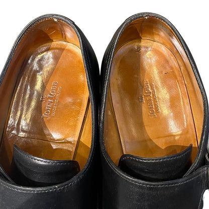 ジョンロブ レザーシューズ ダブルモンク ウィリアム カーフ ブラック メンズ サイズUK7.5E JOHN LOBB William ビジネスシューズ 約26.0cm【LA】【中古】