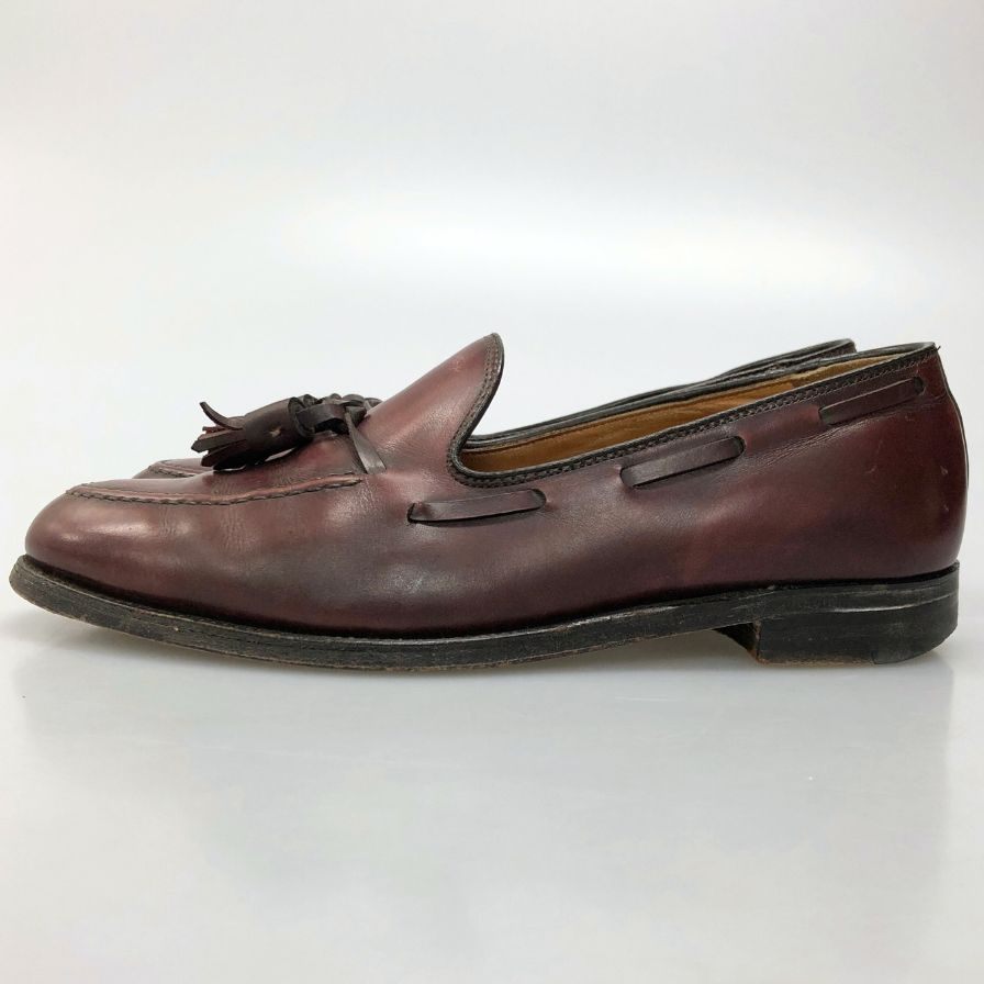 タッセル付きレザーローファー バーガンディ 中古】G.H.BASS(ジーエイチ バス)メンズレザーシューズキルト