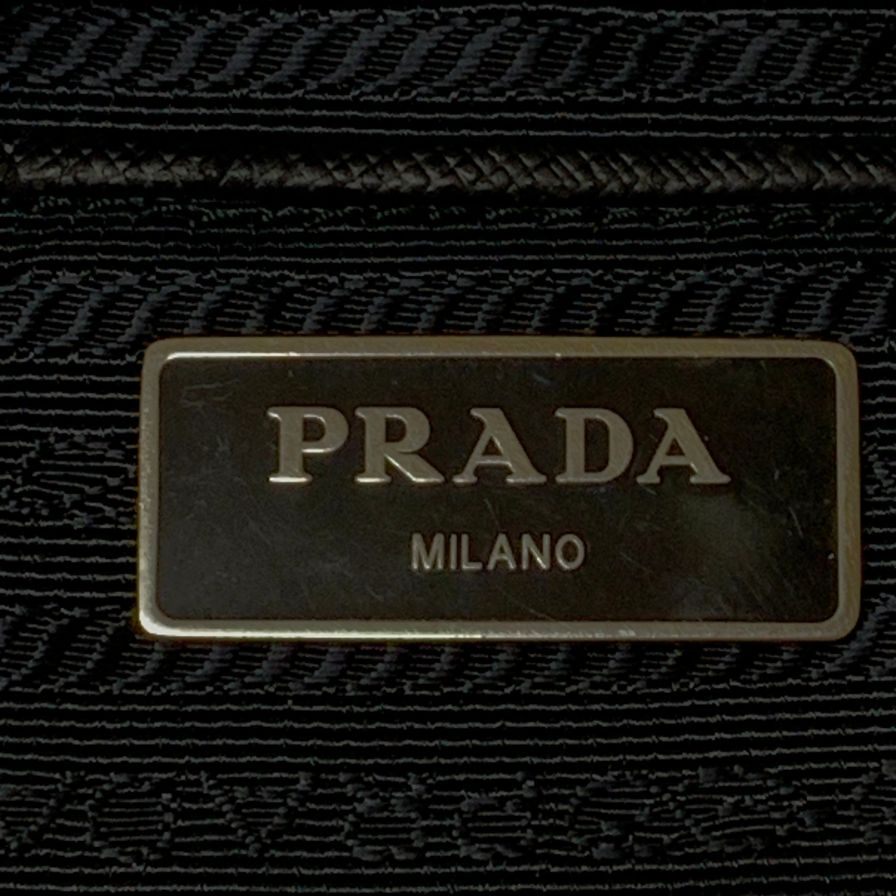 プラダ ハンドバッグ ナイロン×レザー 2WAY レディース ブラック PRADA【AFE3】