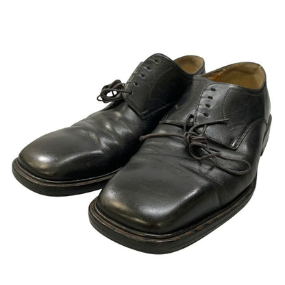 ルイヴィトン レザーシューズ スクエアトゥ ブラック メンズ サイズ7 LOUIS VUITTON 約26.0cm【AFC47】