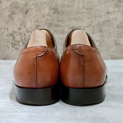 ジョンロブ レザーシューズ ソーントン SAUNTON カーフ 7000ラスト ライトブラウン サイズUK6E JOHN LOBB ビジネスシューズ 約24.5cm【LA】【中古】