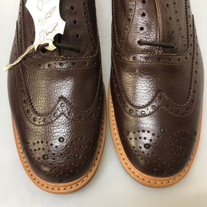ジョンホワイト ウィングチップ レザーシューズ KB202 ブラウン サイズ6.5 メンズ John White 約25.5cm【AFD4】