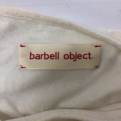 美品◆バーベルオブジェクト Vトップ トップス シルク混 日本製 bo-07c02 メンズ サイズ2 ホワイト barbell object 【AFB13】