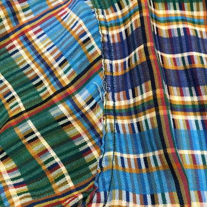 美品◆ミッソーニ チェックシャツ コットン イタリア製 ブルー メンズ サイズ 48 MISSONI 【AFB18】