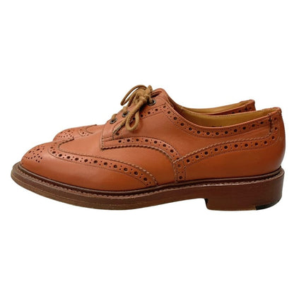 トリッカーズ レザーシューズ カントリー ウイングチップ バートン M5633 メンズ サイズ9.5 ブラウン Tricker’s BOURTON ビジネスシューズ 約28.0cm【LA】【中古】