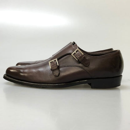 ビームス F Handcrafted Footwear レザーシューズ ダブルモンクストラップ メンズ サイズ6.5 ブラウン BEAMS F 約25.0cm【AFD2】