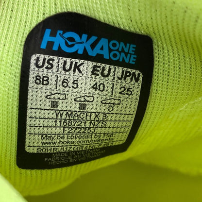 ホカオネオネ ランニングシューズ マッハ X3 イエロー メンズ 25㎝ HOKA ONE ONE【AFC5】【中古】