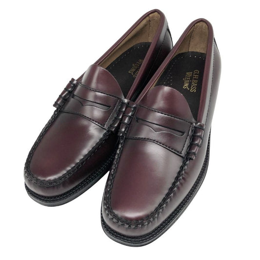 ジーエイチバス ローファー ウィージャンズ ラーソン サイズ7 メンズ バーガンディ G.H.Bass&Co. WEEJUNS LARSON ローファー 約25.5cm【LA】【中古】