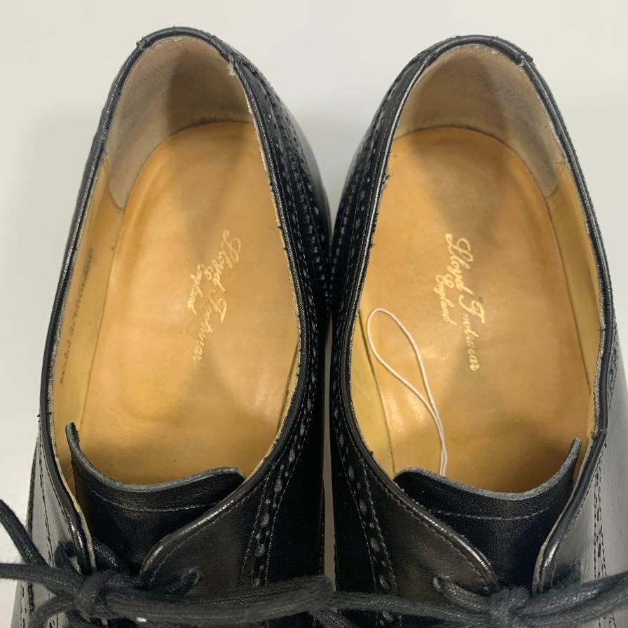 ロイドフットウェア レースアップシューズ ストレートチップ カーフレザー 2827ER01 メンズ ブラック サイズ8 Lloyd Footwear ビジネスシューズ 約26.5cm【LA】【中古】