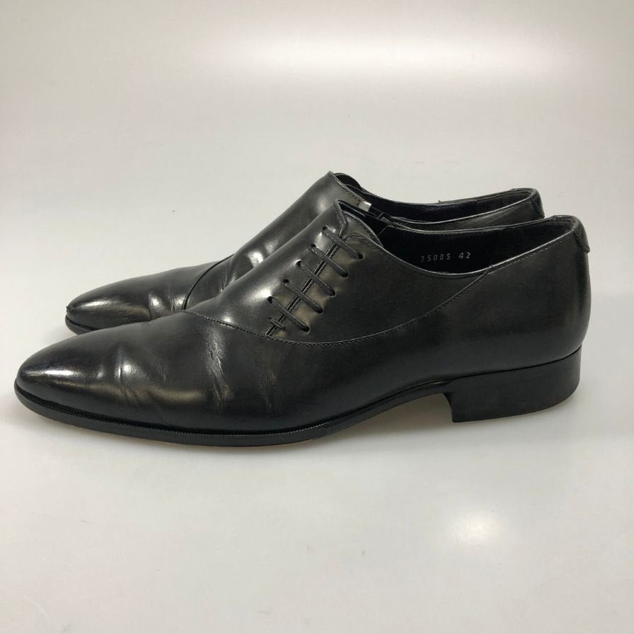 クイーンクラシコ サイドエラ ブラック メンズ サイズ42 queen classico 約26.0cm【AFC41】