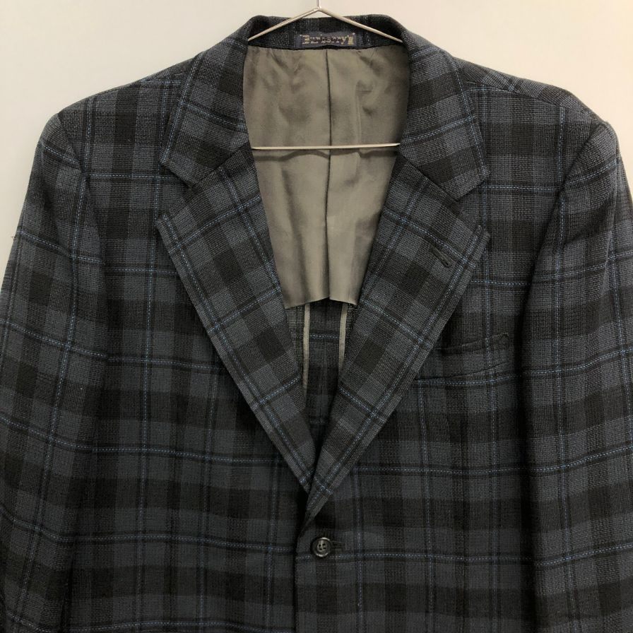 美品◆バーバリー ジャケット 90S 旧タグ イングランド製 チェック メンズ サイズ165 Burberry 【AFA15】