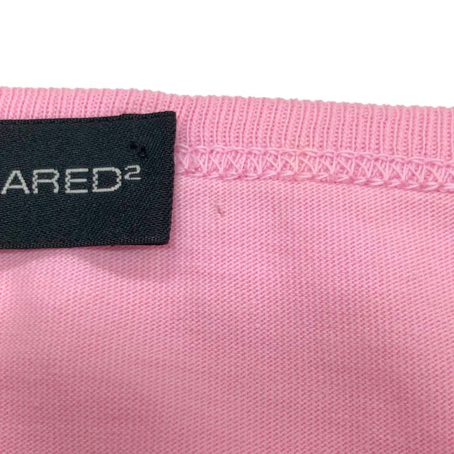 極美品◆ディースクエアード2 Tシャツ アップルモチーフ レディース サイズL ピンク DSQUARED2 【AFB44】