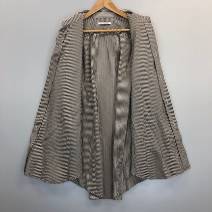 美品◆マーティー＆サンズ  シャツ シルク コットン ストライプ メンズ サイズ2 MATEE＆ SON 【AFB4】