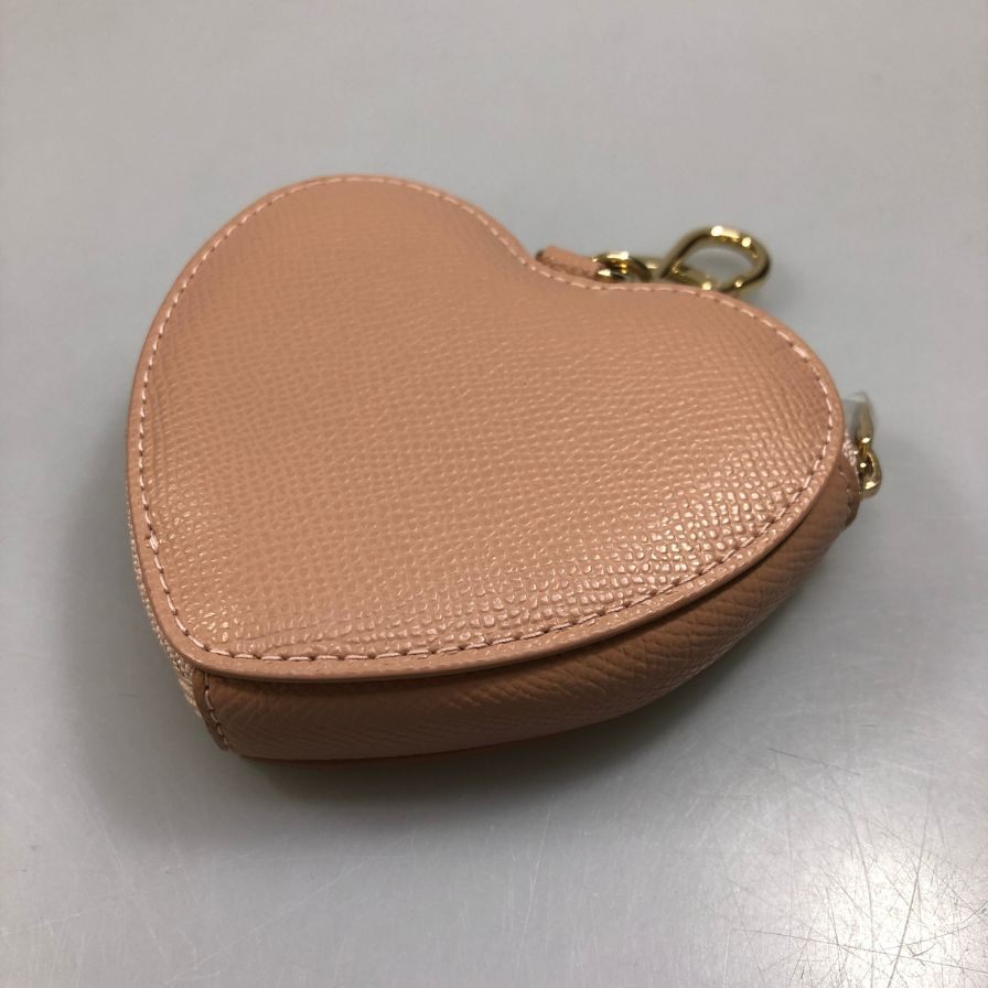 フルラ コインケース ハート モチーフ レザー 刻印 ピンク FURLA【AFI27】【中古】