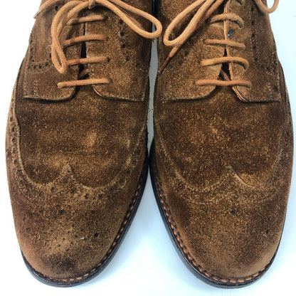 クロケット&ジョーンズ  レザーシューズ TYNE 5913 スエード ウイングチップ メンズ サイズ6 ブラウン CROCKETT&JONES 約25.0cm【YB4】